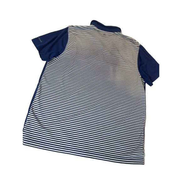 Izod Golf Polo Shirt Men's Large L Blue Collared Short Sleeve Athletic Quick Dry - Picture 2 of 8
